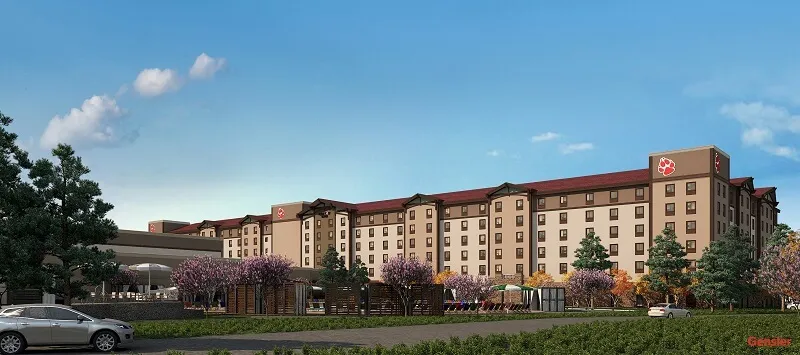 A rendering of the new Great Wolf Lodge in Northern California.